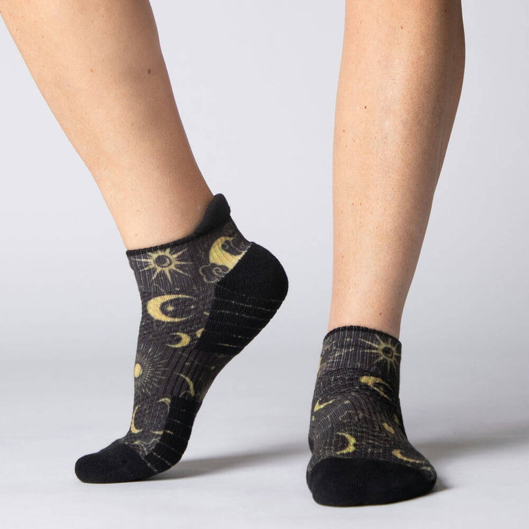 Star & Moon Ankle Compression Socks From Viasox Side View