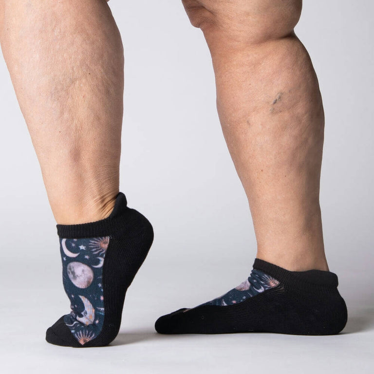 Celestial Moon Ankle Socks
