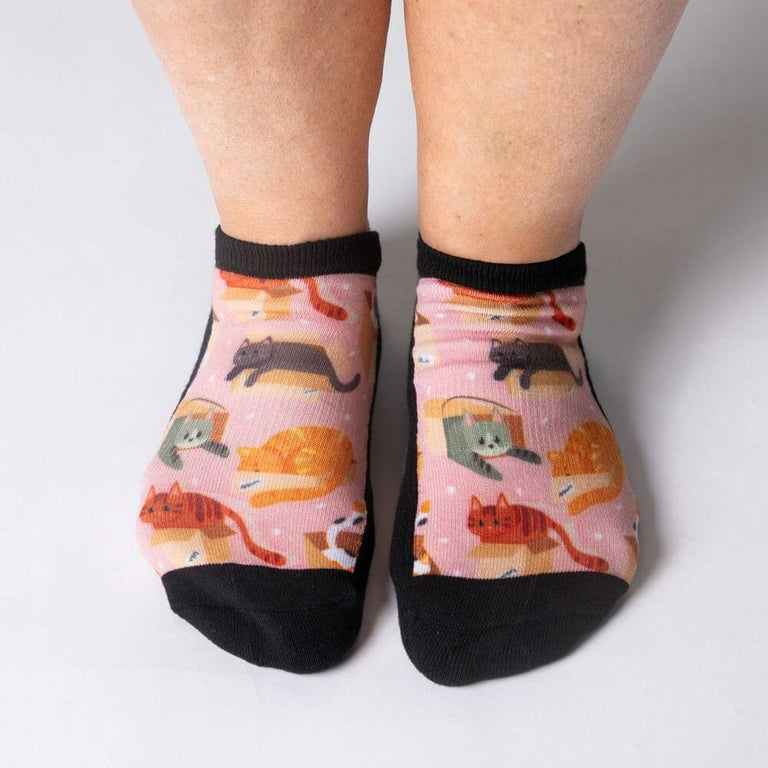 Cat In Boxes Ankle Socks From Viasox