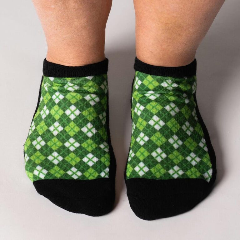 Irish Argyle Ankle Socks