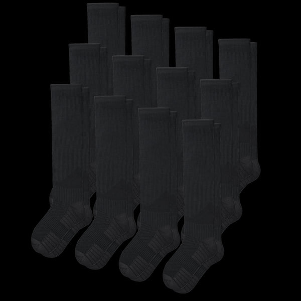 Black Compression Socks Bundle 12-Pack