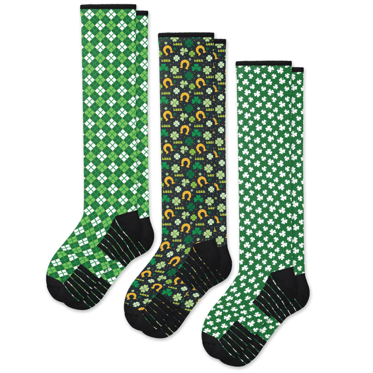 St Paddys Compression Socks 3-Pack Bundle