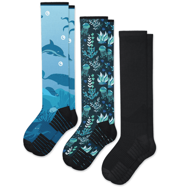 Dark Waters Compression Socks Bundle 3-Pack