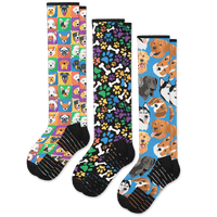 Bark Compression Socks 3-Pack Bundle From Viasox Flat View