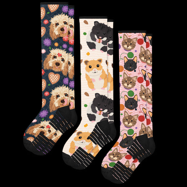 Pet Compression Socks 3-Pack Bundle