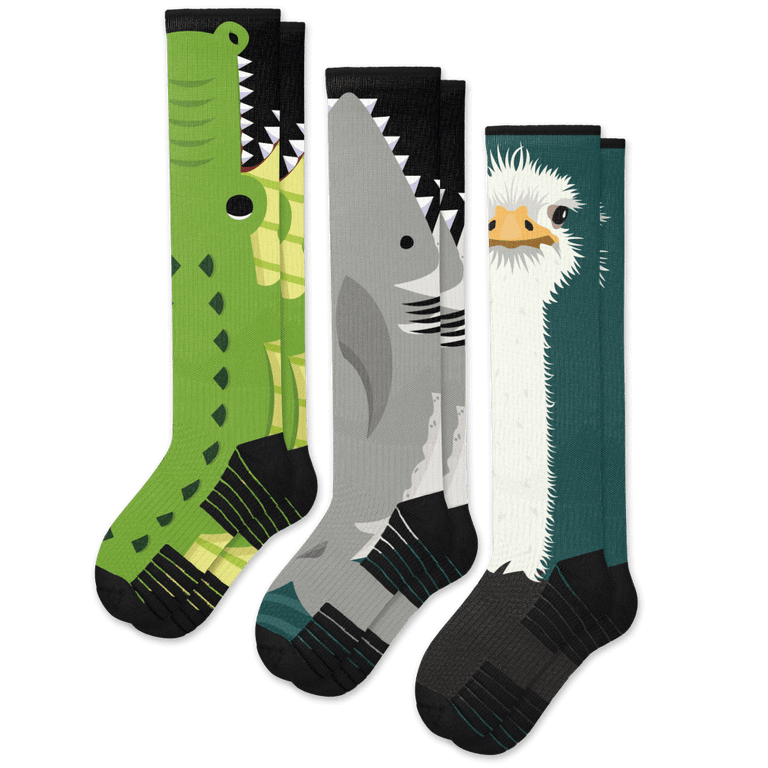 Animal Compression Socks 3-Pack Bundle