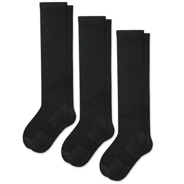 Black Compression Socks Bundle 3-Pack