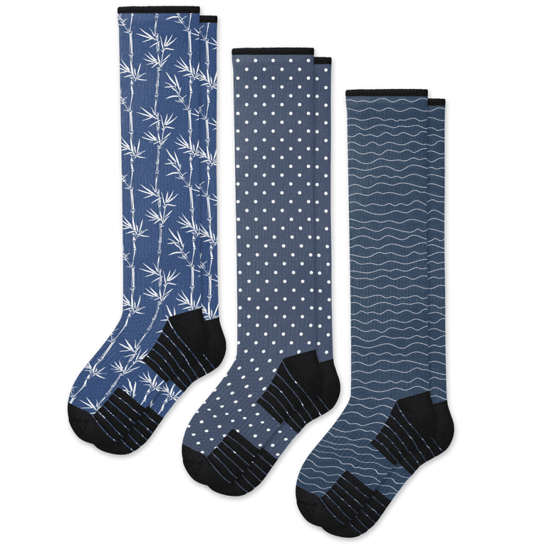 Moody Blues Compression Socks 3-Pack Bundle