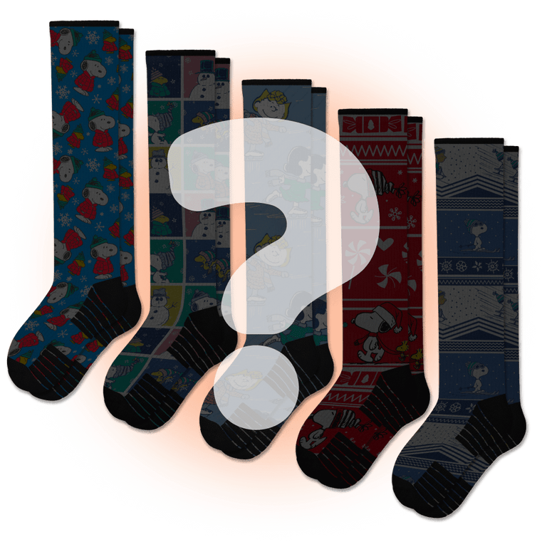 Peanuts Mystery Compression Socks Bundle 5-Pack