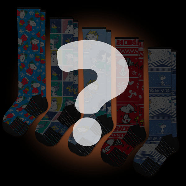 Peanuts Mystery Compression Socks Bundle 5-Pack