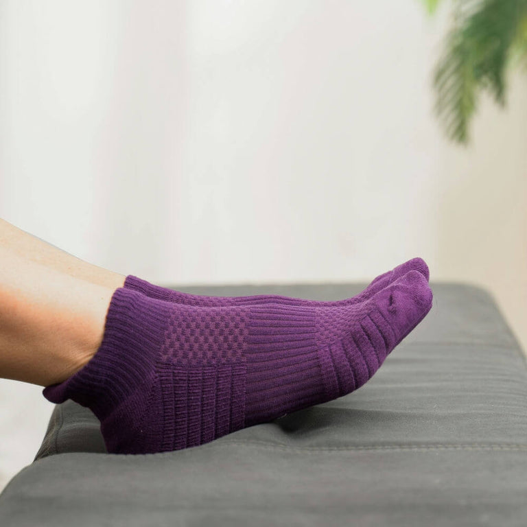 Royal Purple Ankle Compression Socks