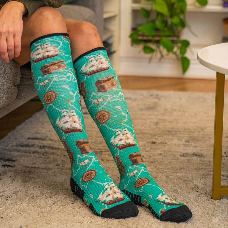 Treasure Hunt Compression Socks