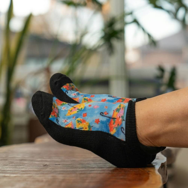 Spring Showers Ankle Socks