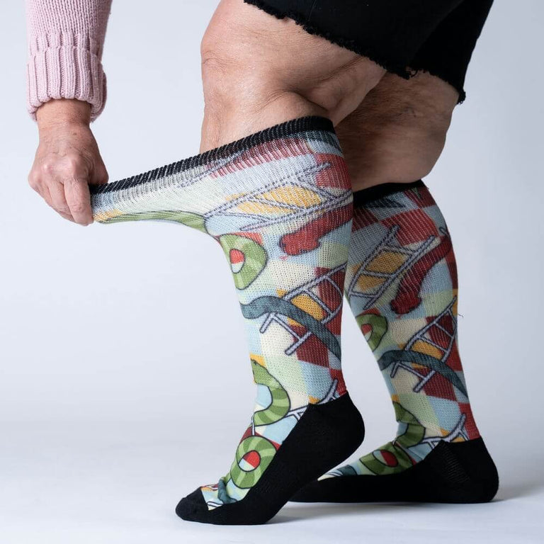 Ladders & Snakes EasyStretch™ Socks