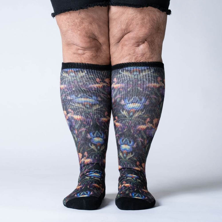 Black Iris EasyStretch™ Socks