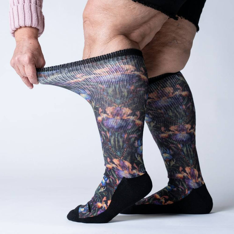 Black Iris EasyStretch™ Socks