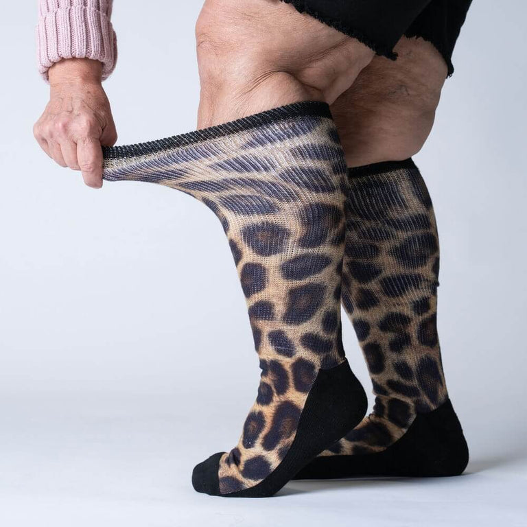 Leopard Print EasyStretch™ Socks