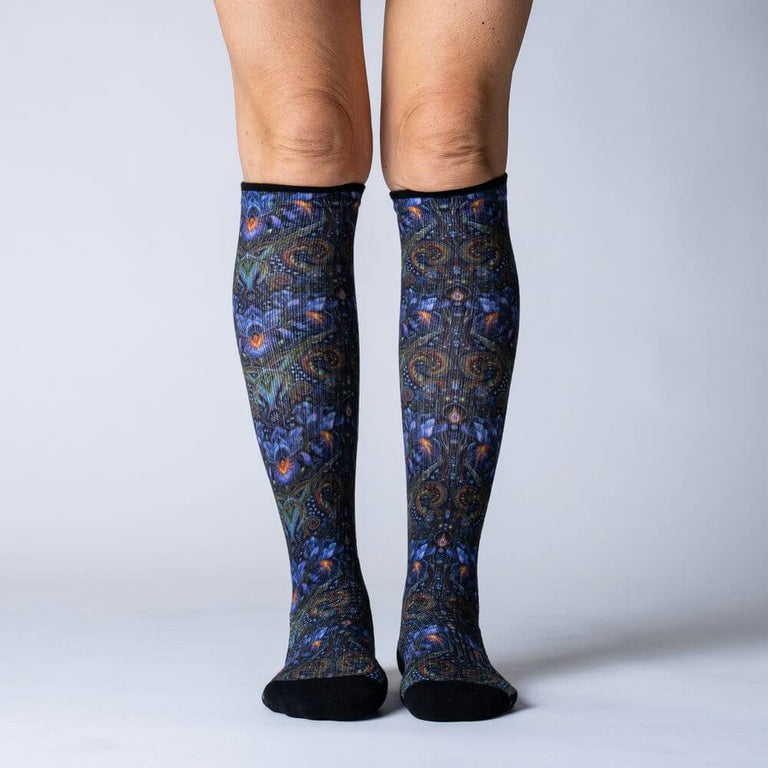 Iridescent Iris Compression Socks