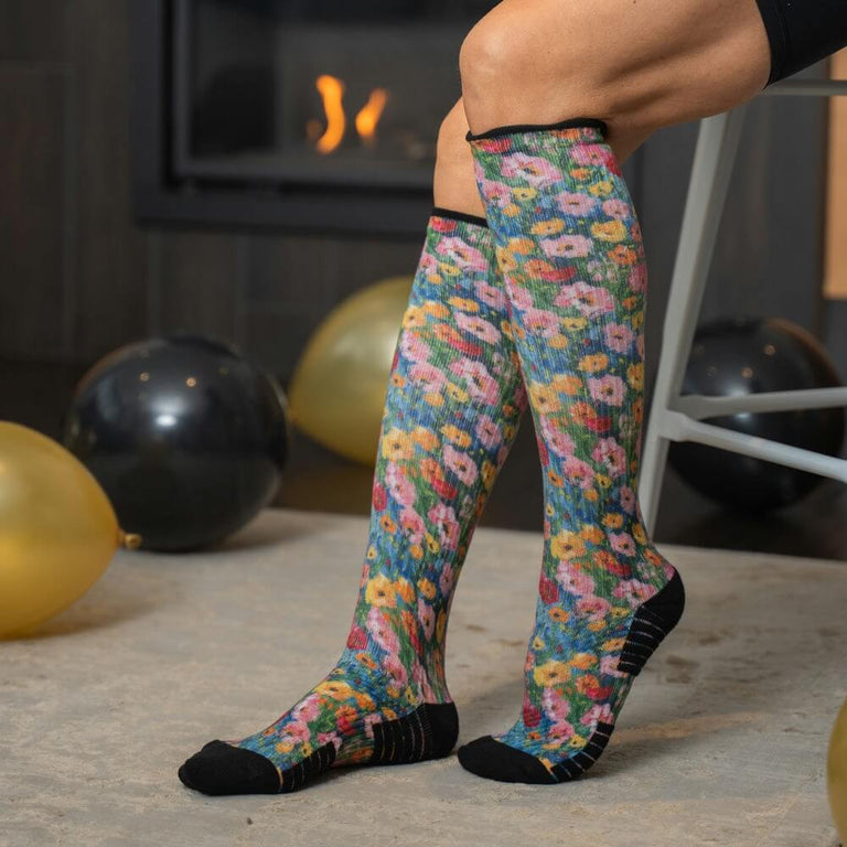 Wildflower Compression Socks