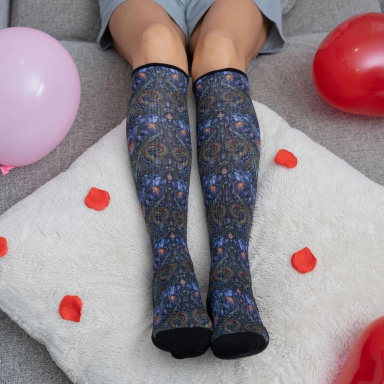 Iridescent Iris Compression Socks