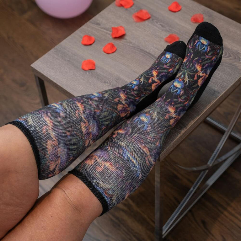 Black Iris EasyStretch™ Socks