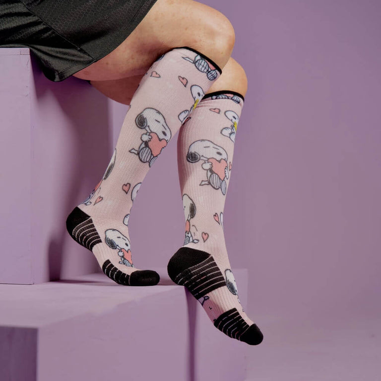 Snoopy Love Compression Socks
