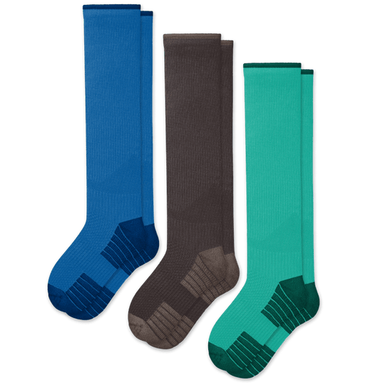 Earth Tones Compression Socks 3-Pack Bundle