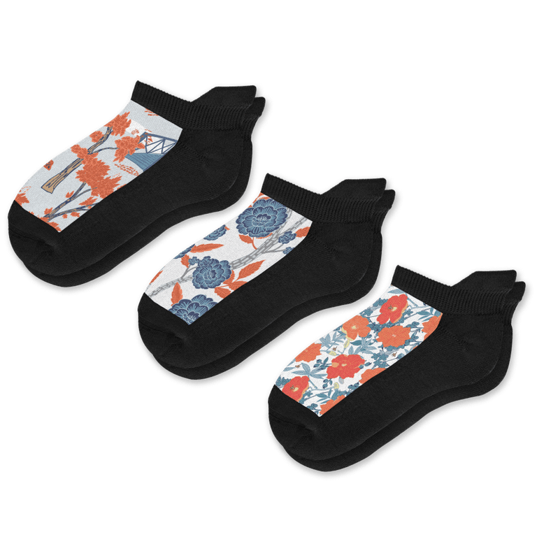 Fall Foliage Ankle Socks 3-Pack Bundle