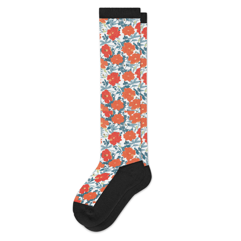 Fall Poppies EasyStretch™ Socks