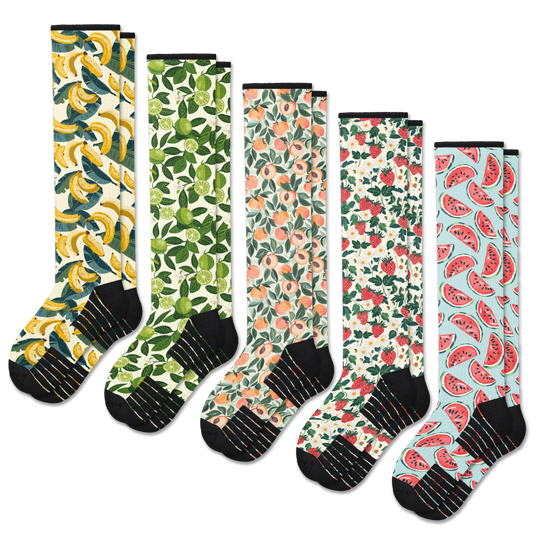 Fruit Compression Socks 5-Pack Bundle