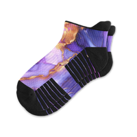 Viasox Golden Lavender Ankle Compression Socks front view