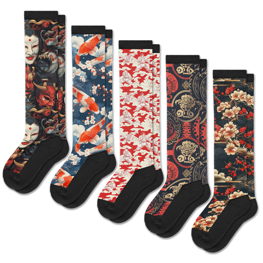 Japan EasyStretch™ Socks 5-Pack Bundle