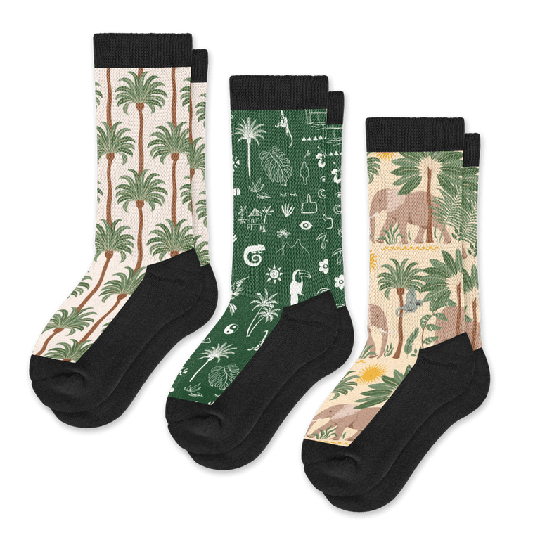 Jungle EasyStretch™ Socks 3-Pack Bundle