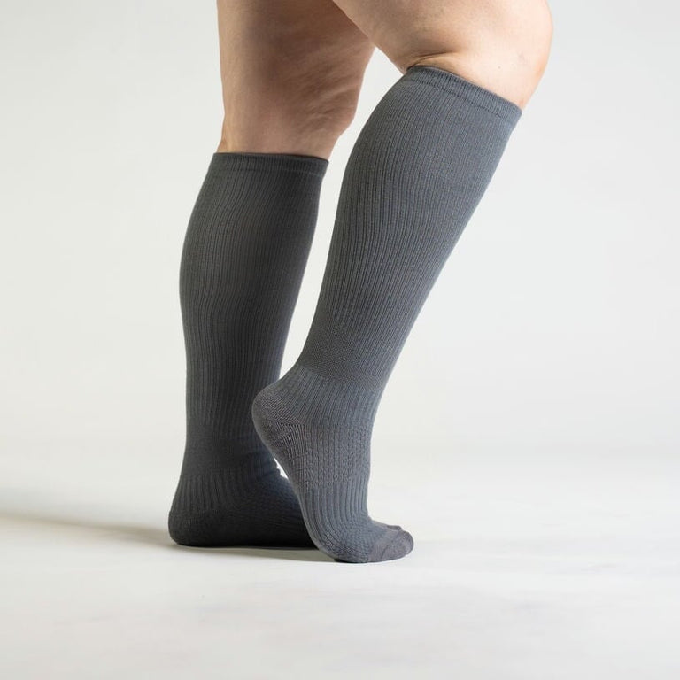 Gray Compression Socks Bundle 6-Pack