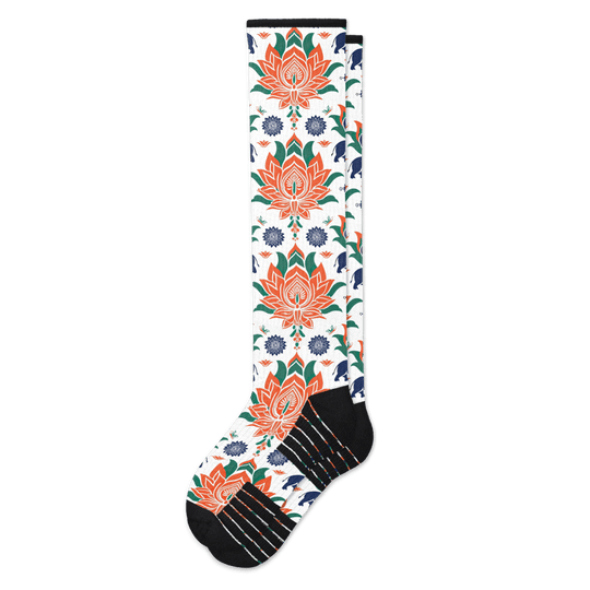 Lucky Lotus Compression Socks