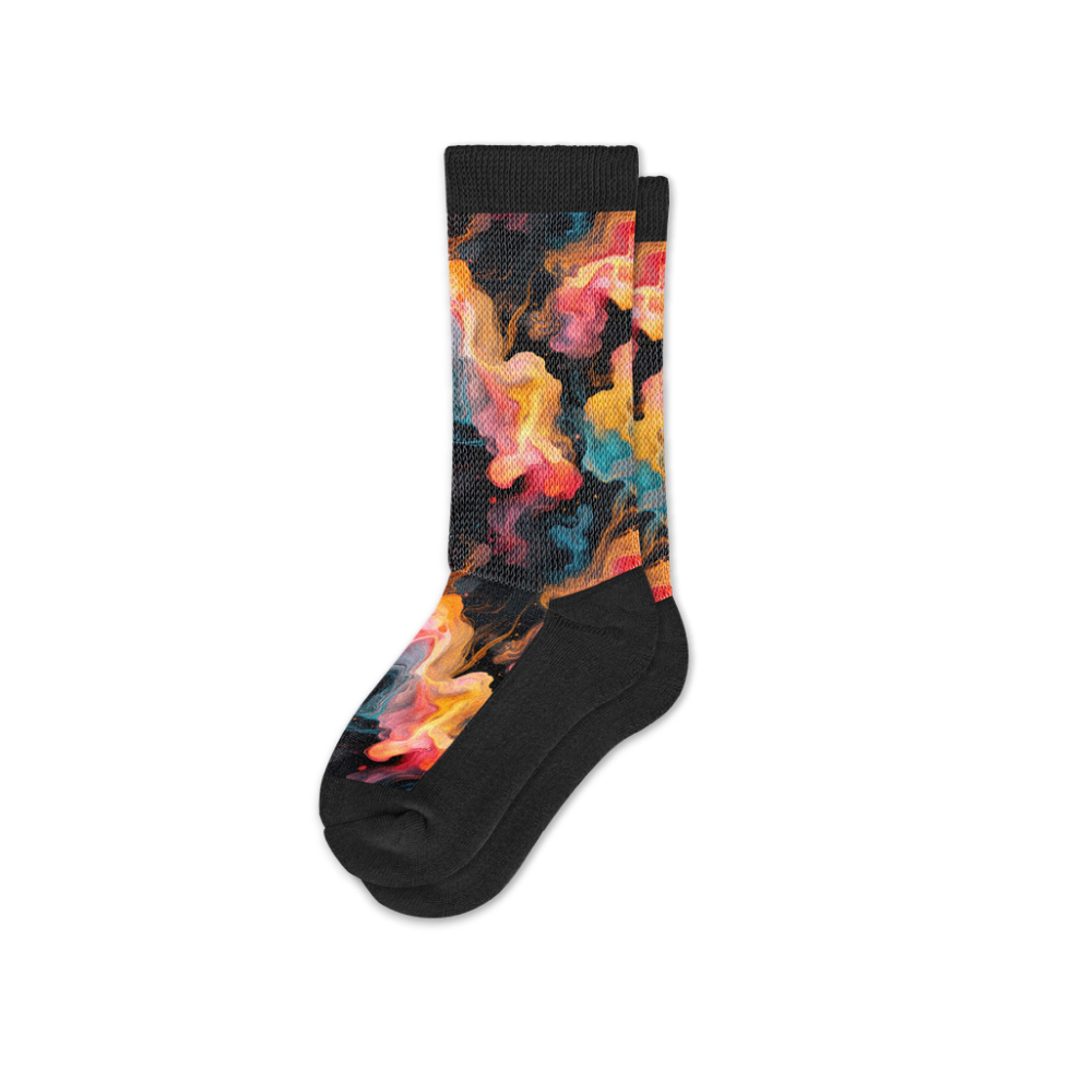 Viasox Midnight Lava EasyStretch Socks side view