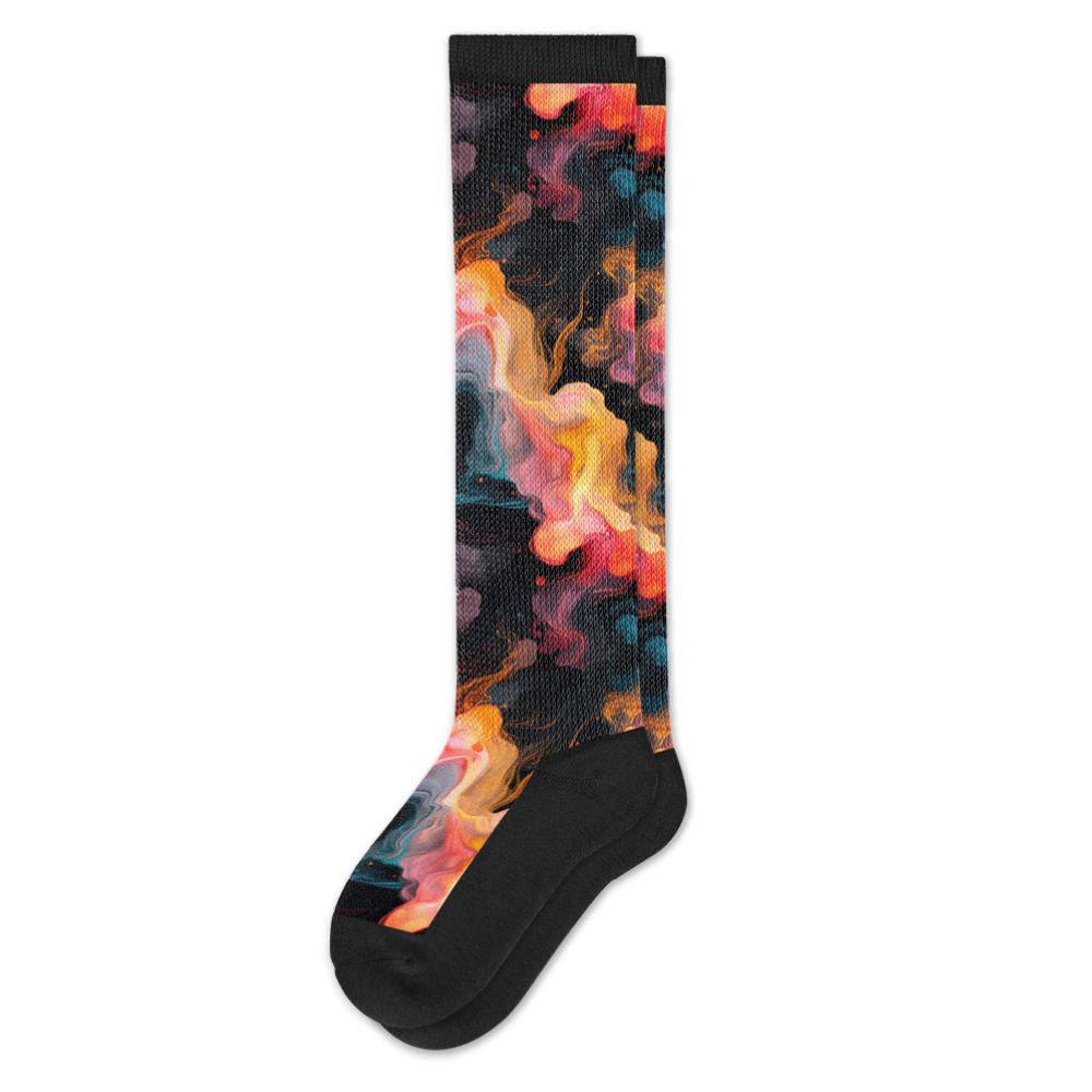 Viasox Midnight Lava EasyStretch Socks front view