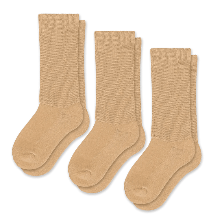 Tan EasyStretch™ Socks Bundle 3-Pack