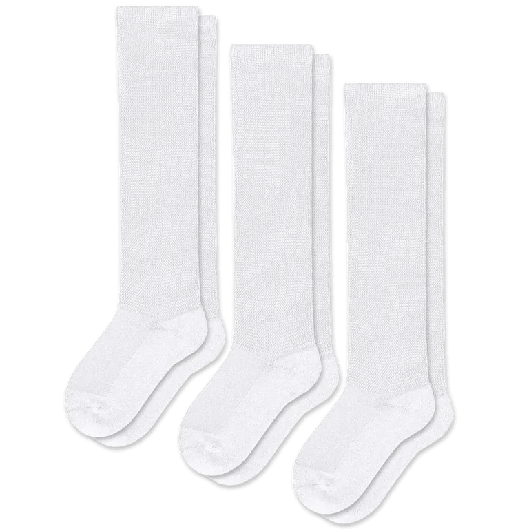 White EasyStretch™ Socks