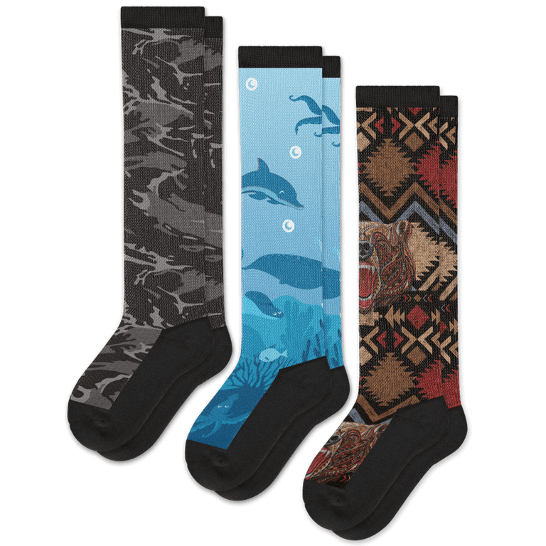 Wild Depths EasyStretch™ Socks Bundle 3-Pack