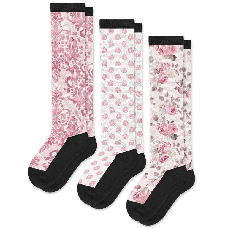Pink Passion EasyStretch™ Socks 3-Pack Bundle
