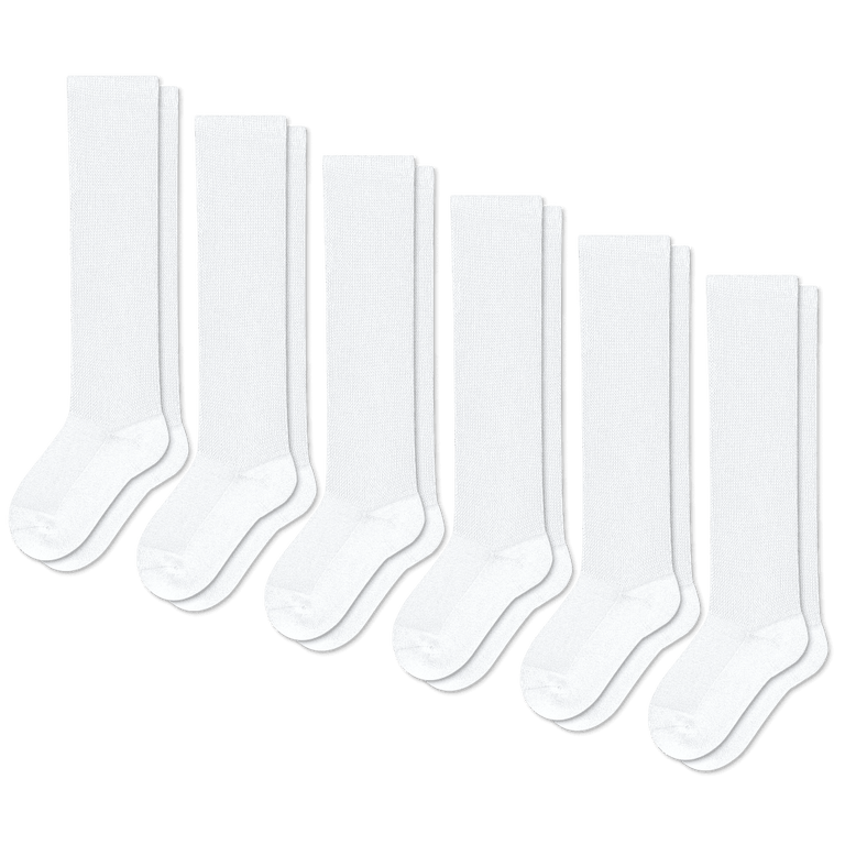 White EasyStretch™ Socks