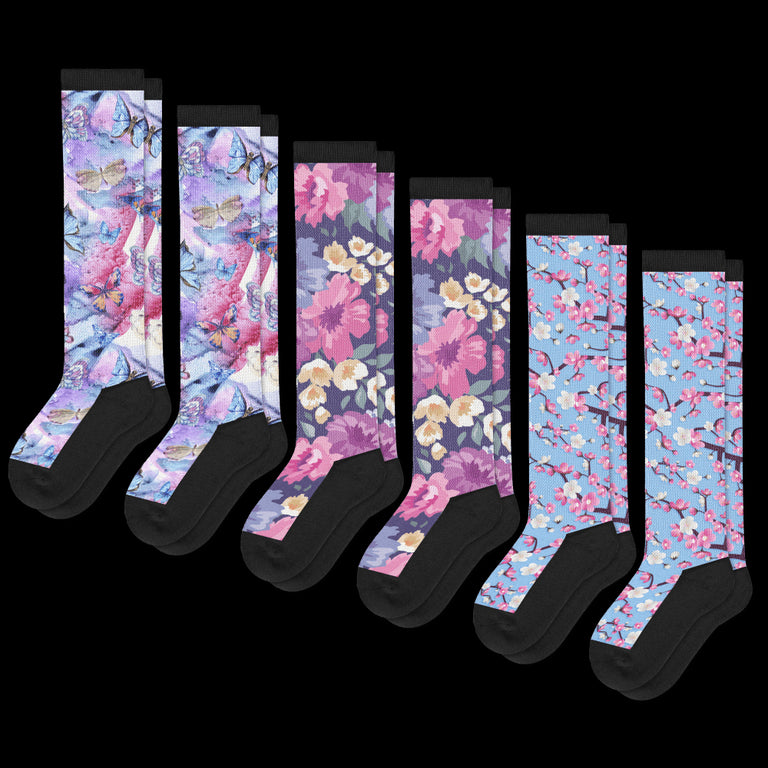 Perfect Petals EasyStretch™ Socks Bundle 6-Pack