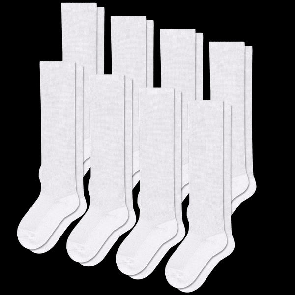 White EasyStretch™ Socks Bundle 8-Pack