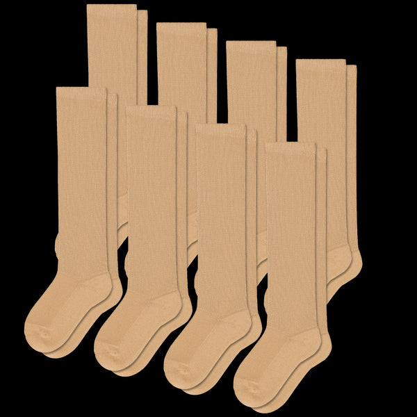 Tan EasyStretch™ Socks Bundle 8-Pack