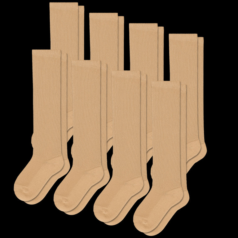 Tan EasyStretch™ Socks Bundle 8-Pack