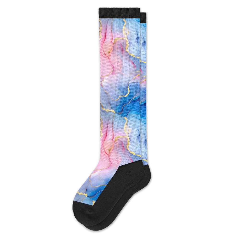Viasox Pastel Marble EasyStretch Socks front view