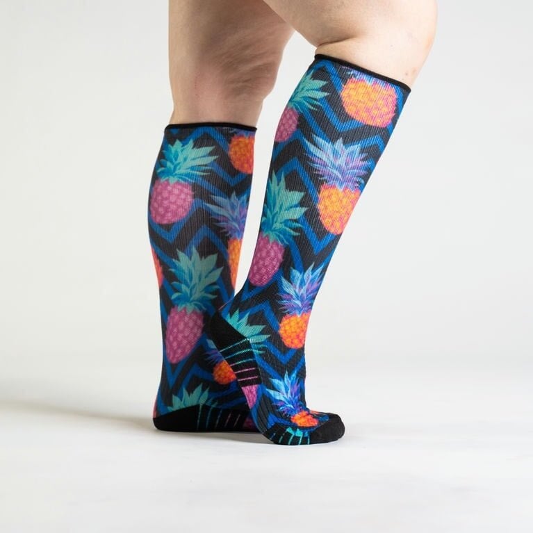 Pineapple compression socks