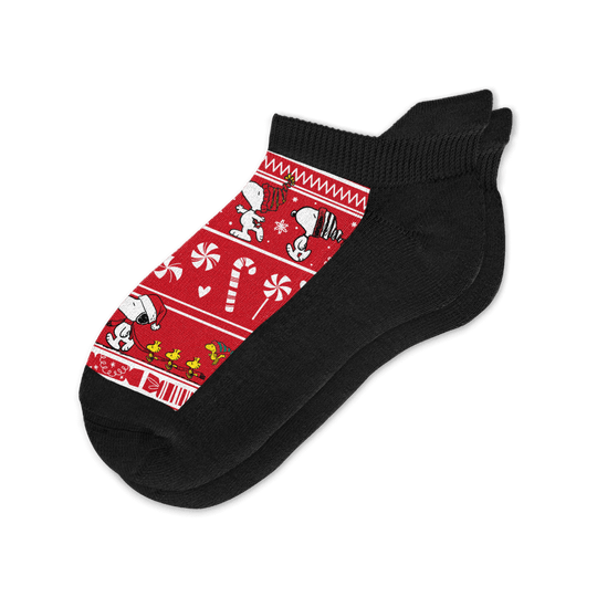 Peppermint Parade Ankle Diabetic Socks From Viasox Flat View