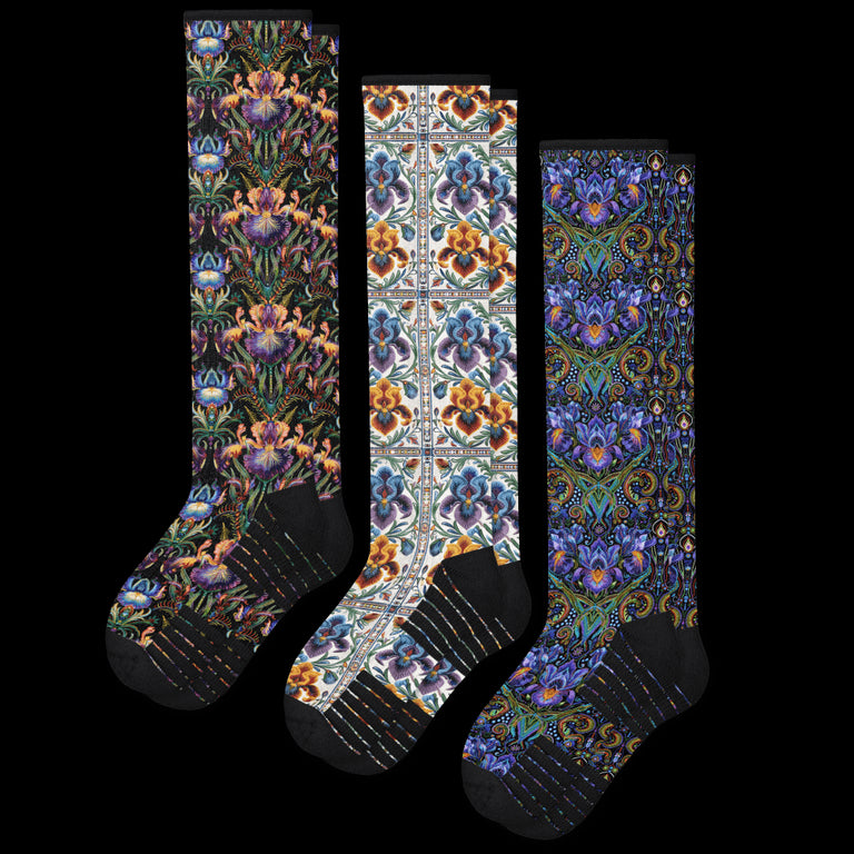 Ornate Compression Socks 3-Pack Bundle